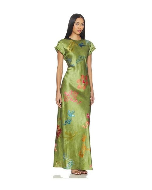 Alejandra Alonso Rojas Green Nausheen Dress
