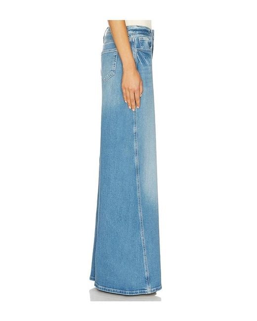 L'Agence Blue Beau High Rise T Seam Wide Leg