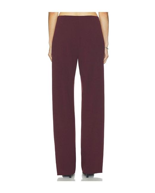 Vince Red Colette High Waist Crepe Bias Pant