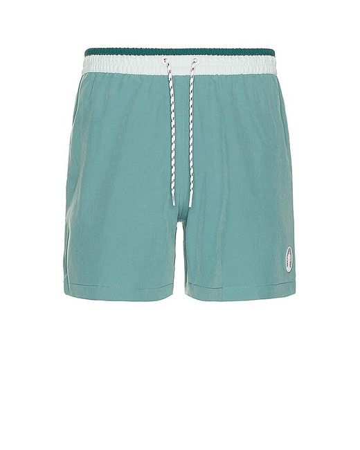 Chubbies Blue The Teal Breakers 5.5 Swim Trunk for men