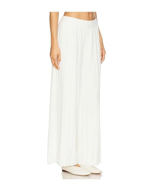 Barefoot Dreams White Cozychic Ultra Light Palazzo Pant