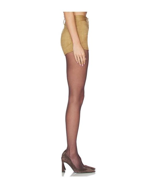 Norma Kamali White High Waist Jean Short