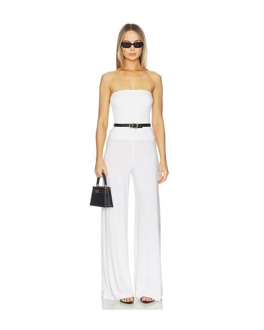 Norma Kamali White Oberteil Strapless