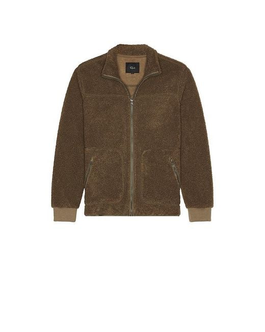 メンズ Rails Clark フルジッパージャケット Brown