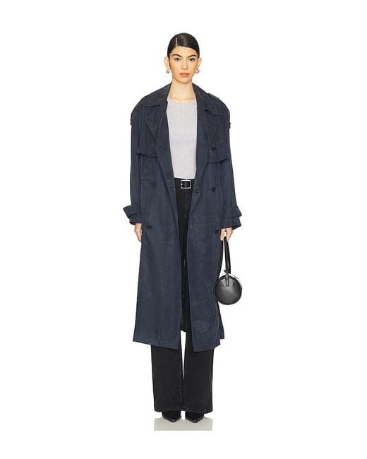 AllSaints Blue Linnie Trench