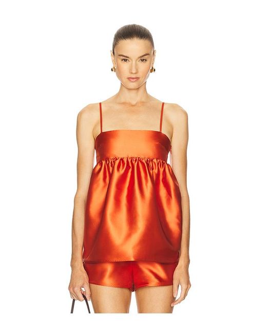 Top Sin Mangas Yarden En Color Naranja Talla (También En M, S, Xs) Solid & Striped de color Orange