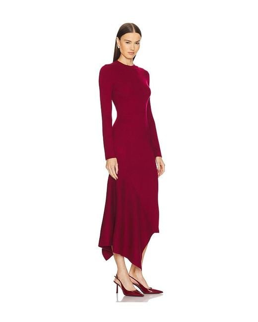 L'academie Red 'Academie Odelya Asymmetrical Dress
