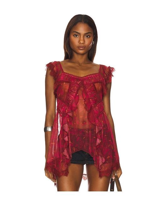 Free People Red X Revolve Ivie Tunic