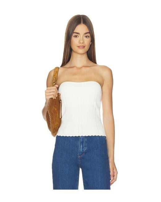 PAIGE Blue Valentina Top