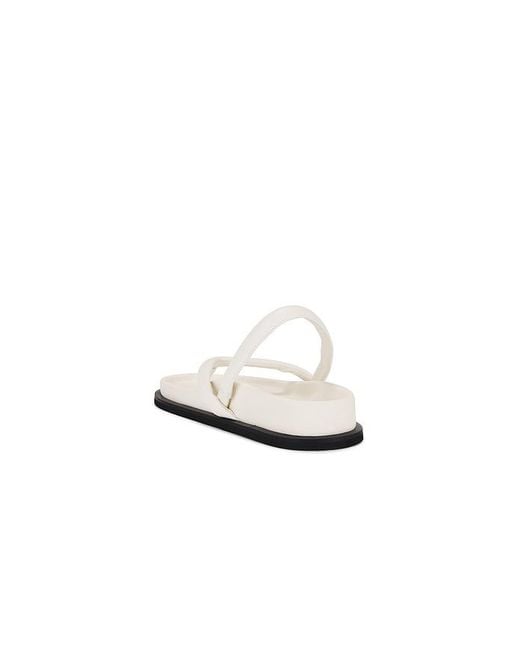 St. Agni White Sling Back Thong Sandal