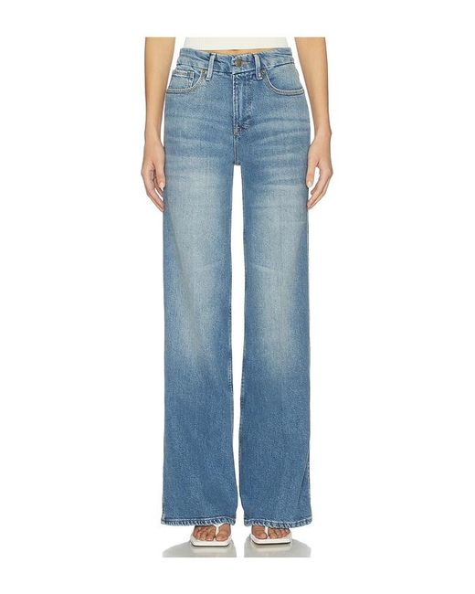 GOOD AMERICAN Blue Good Skate Wide Jeans