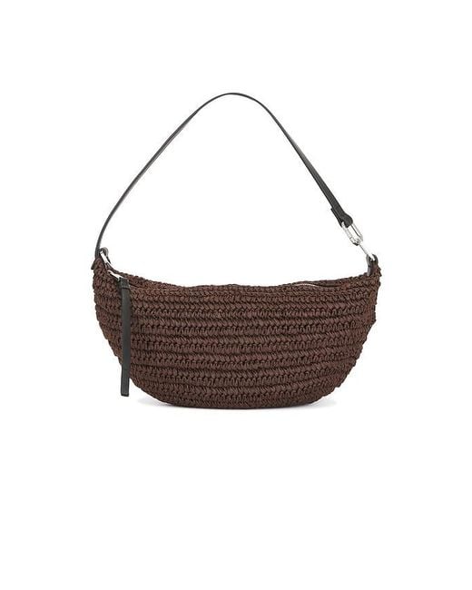 AllSaints Brown Luna Micro Paper Bag
