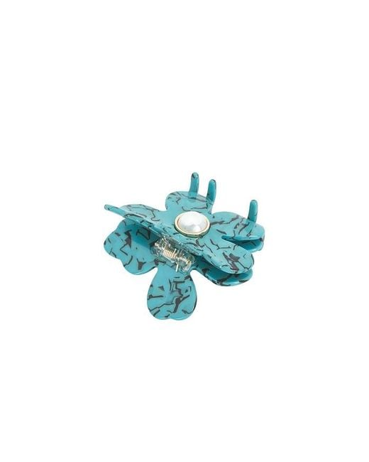 Lele Sadoughi Blue Lily Claw Clip