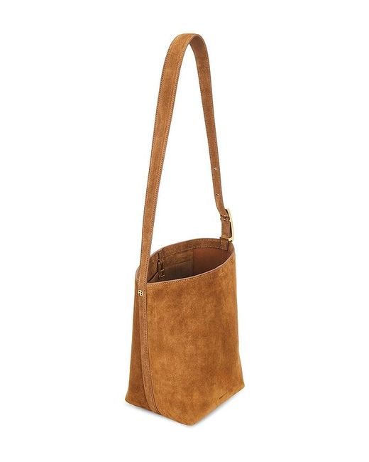 Anine Bing White Elly Medium Bucket Bag