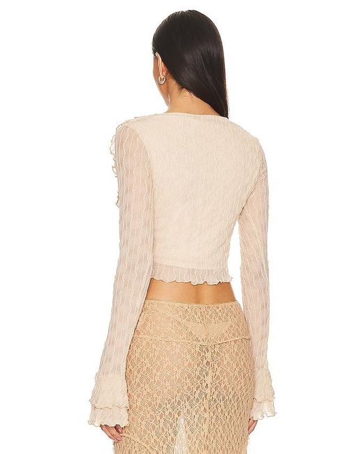 MORE TO COME Natural Lennox Top