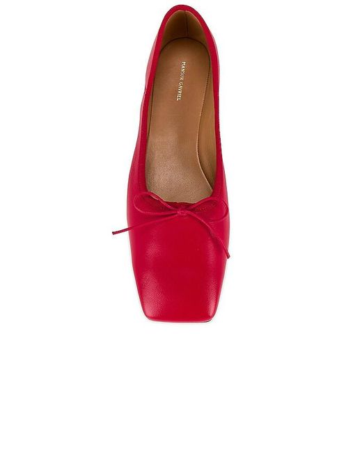 Mansur Gavriel Red Square Toe Ballerina Flat