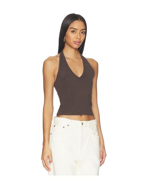 Nili Lotan Black Britt Halter Top
