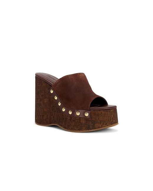 SCHUTZ SHOES Brown Dalle Studs Sandal