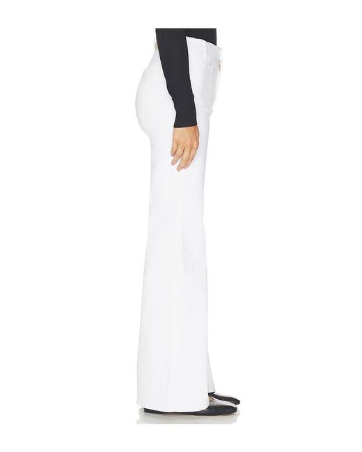 Citizens of Humanity White Kimberly Patch Pocket Flare Jeans