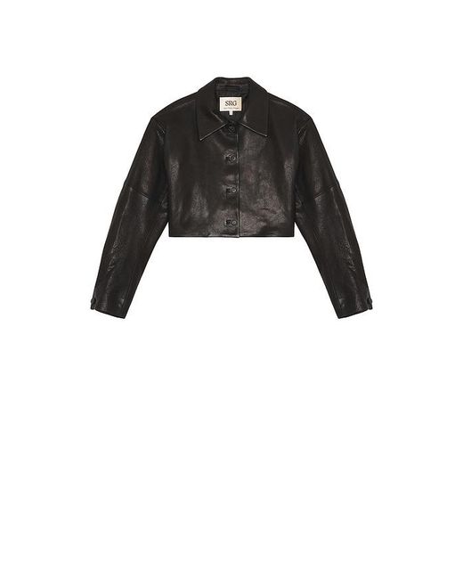 SRG Black Alina Leather Jacket