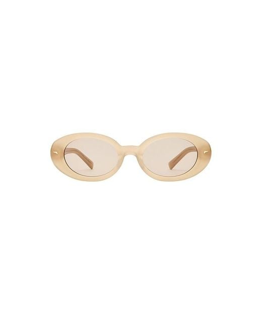 Luv Lou White The Audrey Sunglasses
