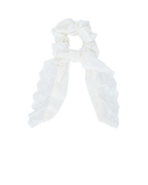 Lovers + Friends White Celia Scrunchie
