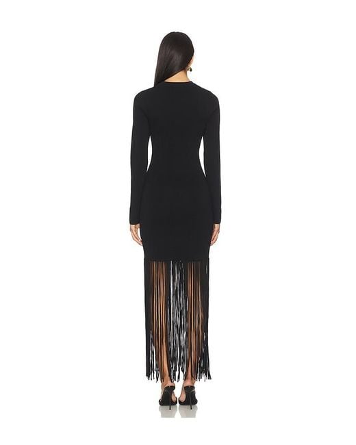 Nicholas Black Fiorella Long Sleeve Dress With Fringe