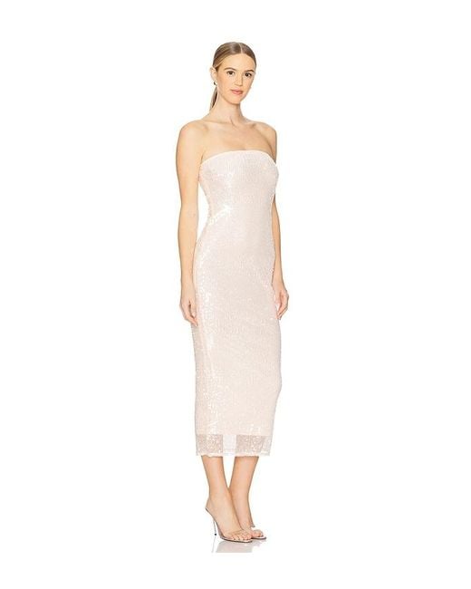superdown White Reine Maxi Dress