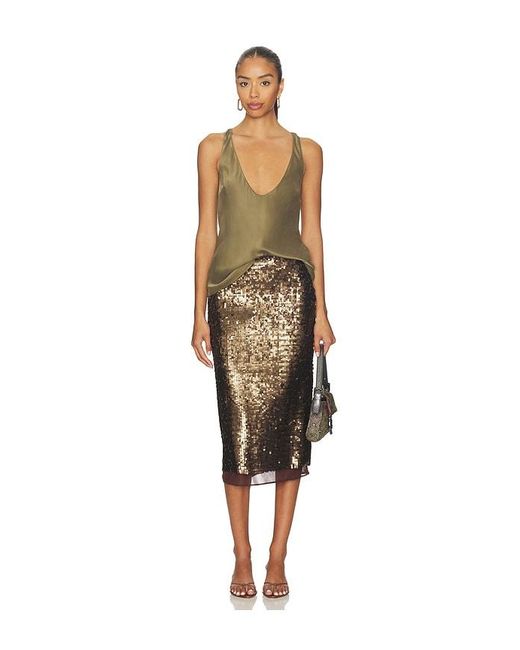 Rag & Bone Brown Lucy Sequin Skirt