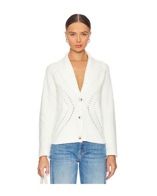 Central Park West White Cardigan