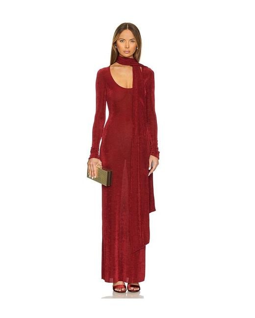 SER.O.YA Red Rashelle Maxi Dress