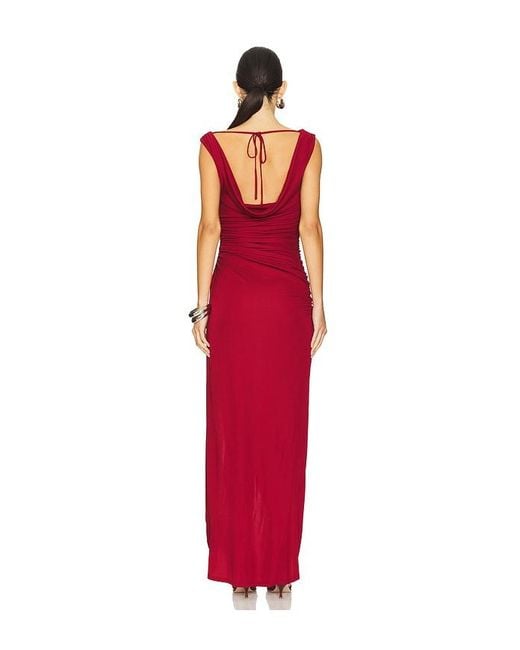 Maxivestido Kora En Color Burgundy Talla (También En Xs, S) Nbd de color Red