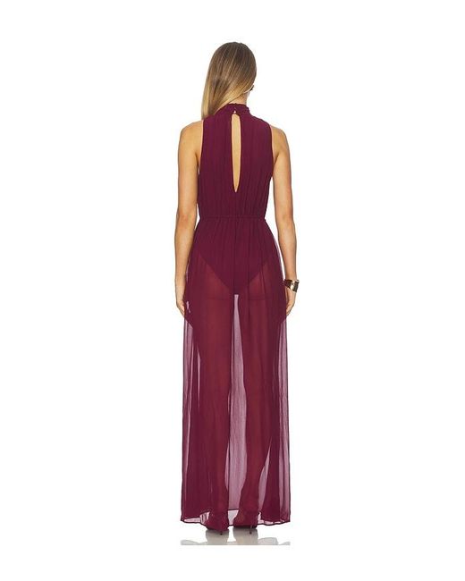 Michael Costello Red X Revolve Cadiz Gown