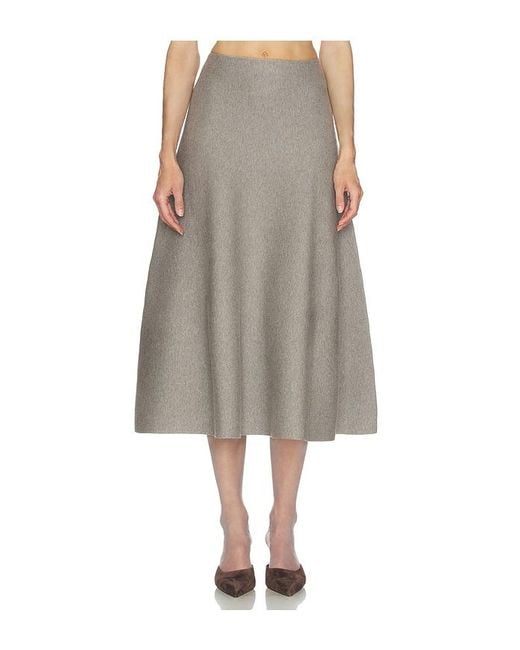 Helsa Gray Xanthe Knit Skirt