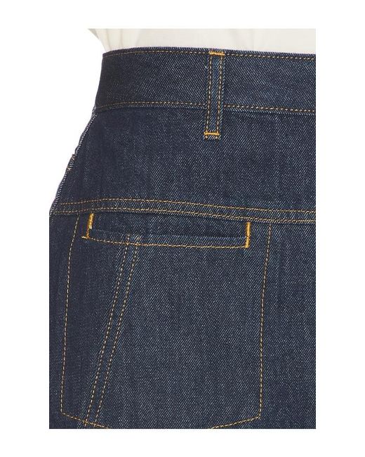Helmut Lang Blue Denim Mini Skirt