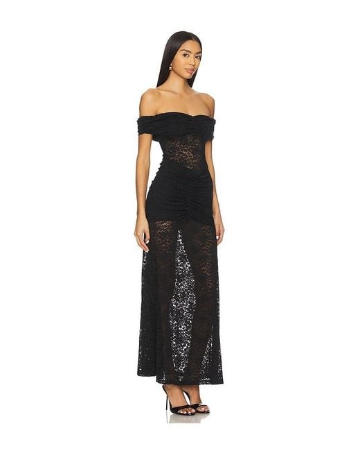 Runaway the Label Black Vaneya Lace Maxi Dress