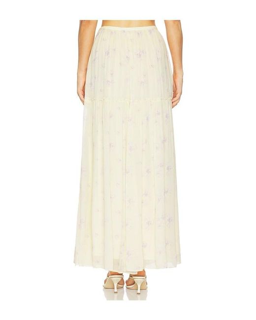 LoveShackFancy White Positano Skirt