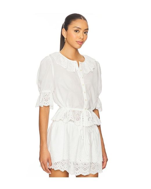 LPA White Jen Blouse