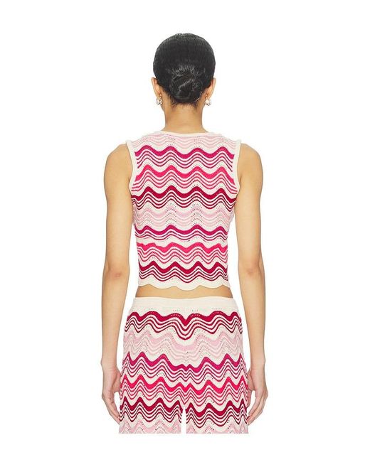 CAPITTANA Red Kari Top