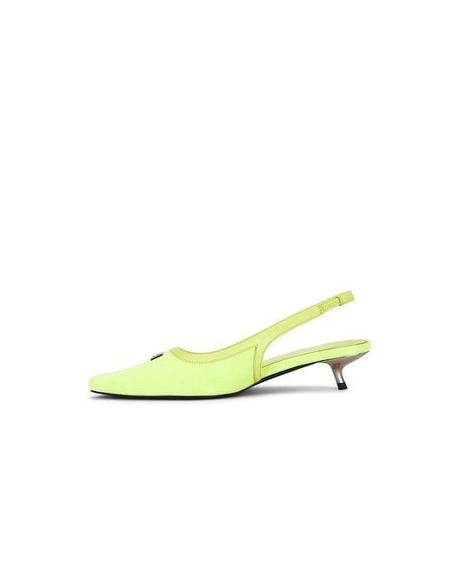 Dirt Yellow Slingback Heel