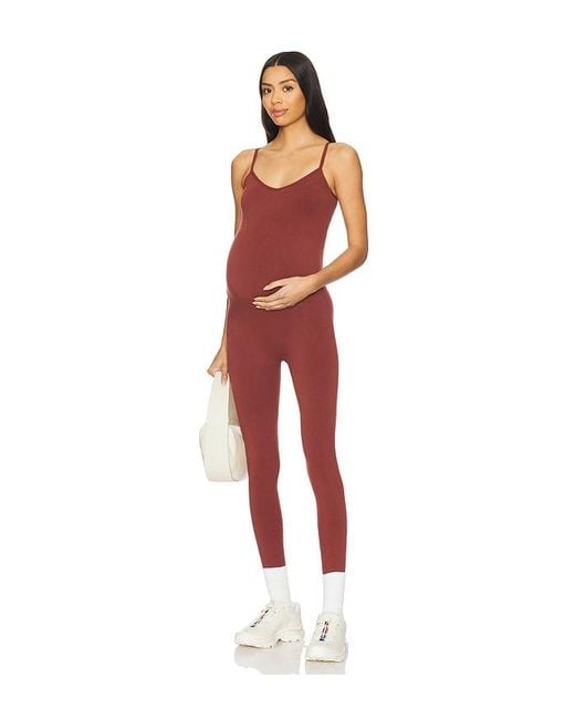 HATCH Red The Body Rib Unitard