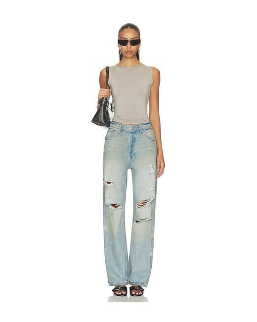 EB DENIM Blue Sofia High Rise Relaxed