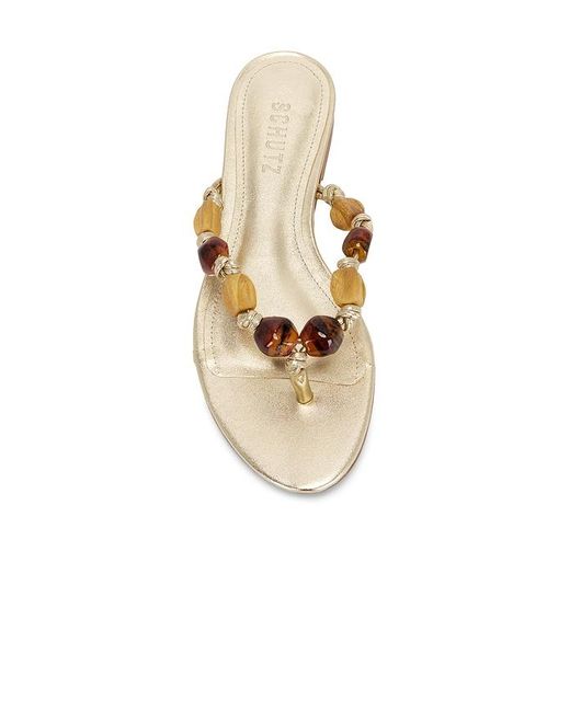 SCHUTZ SHOES White X Revolve Sapphire Sandal