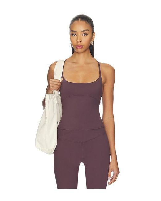 WellBeing + BeingWell Purple Flowwell Haven Tank