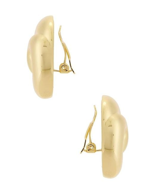 Lele Sadoughi Metallic Spiral Dome Clip-On Earrings