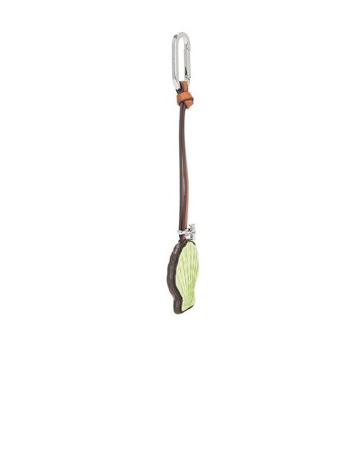 Tory Burch Metallic Leather Shell Key Fob