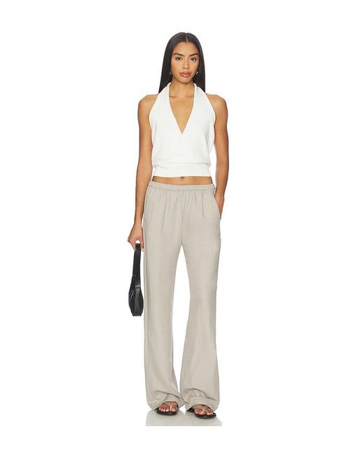 AYA MUSE Natural Knit Halter Top