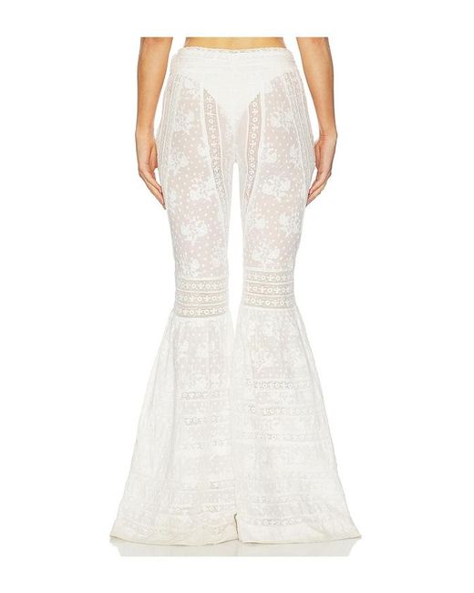 LoveShackFancy White Tevla Pant