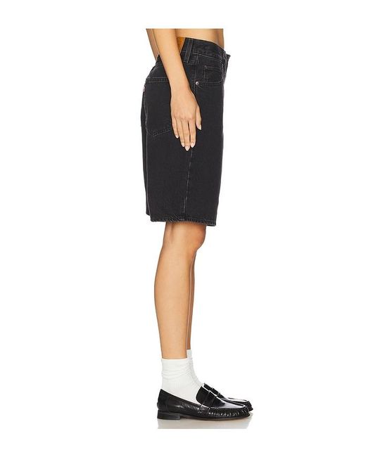 Levi's Black Baggy Dad Jort