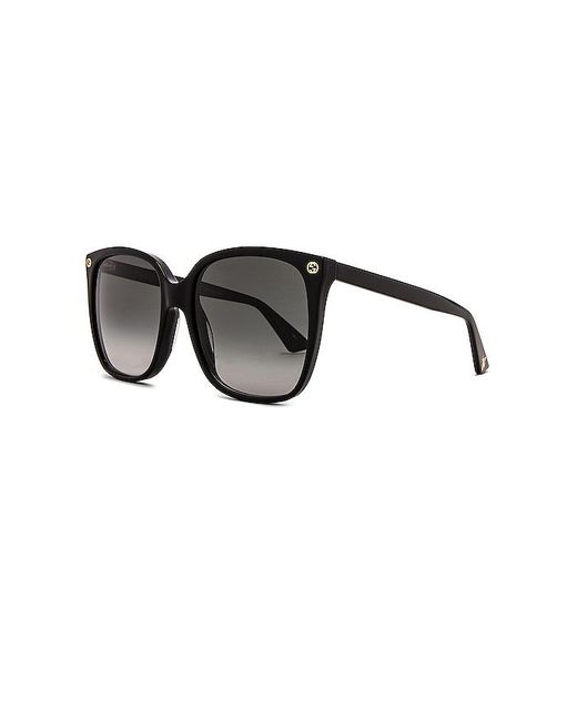Gucci Black Light Acetate Cat Eye Sunglasses